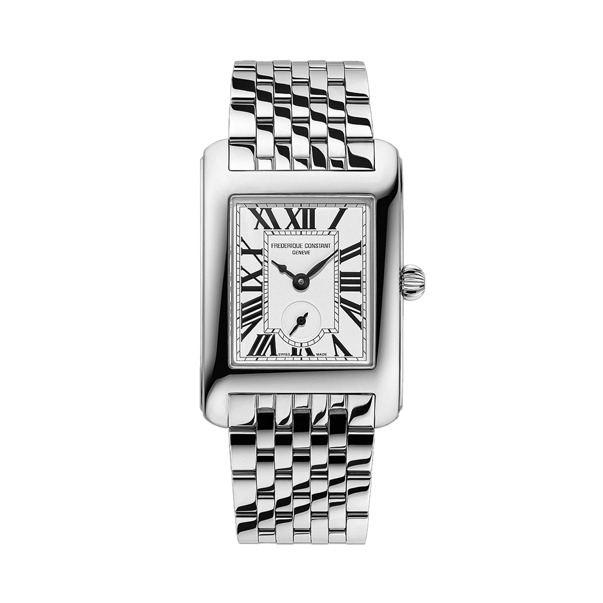Frederique Constant Carree 25 x 27mm Quartz Stainless Steel Watch FC-235S2C6B