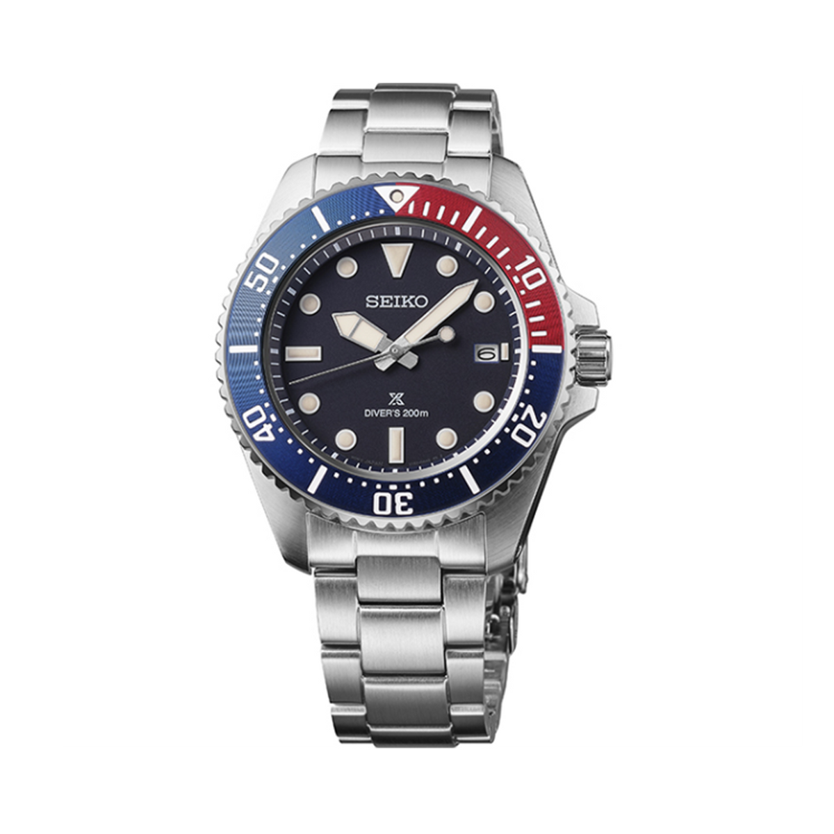 Seiko Prospex Men's 41mm Stainless Steel Solar Watch SNE595P