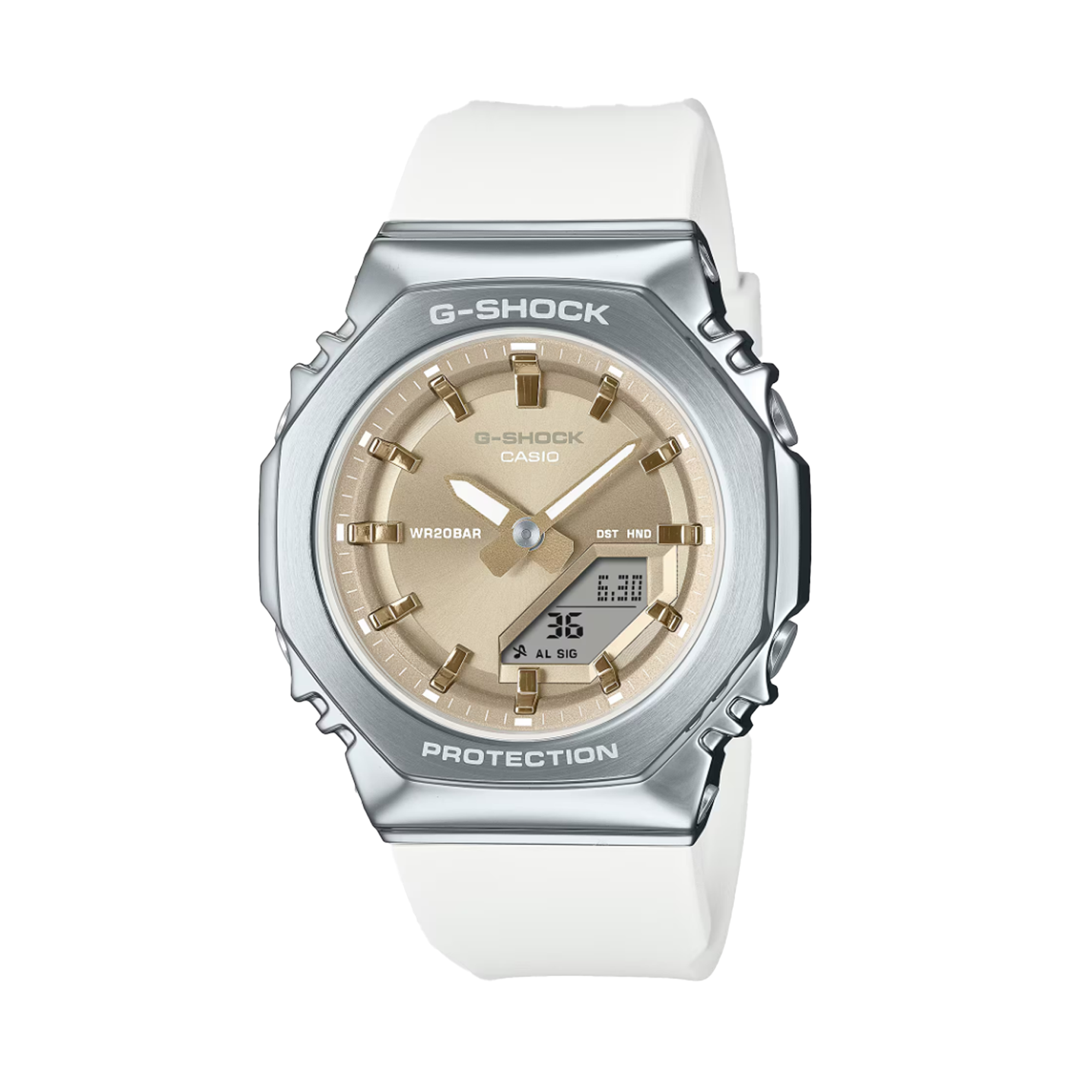 Casio G-SHOCK Stainless Steel Analogue Digital Watch GMS2110-7A9