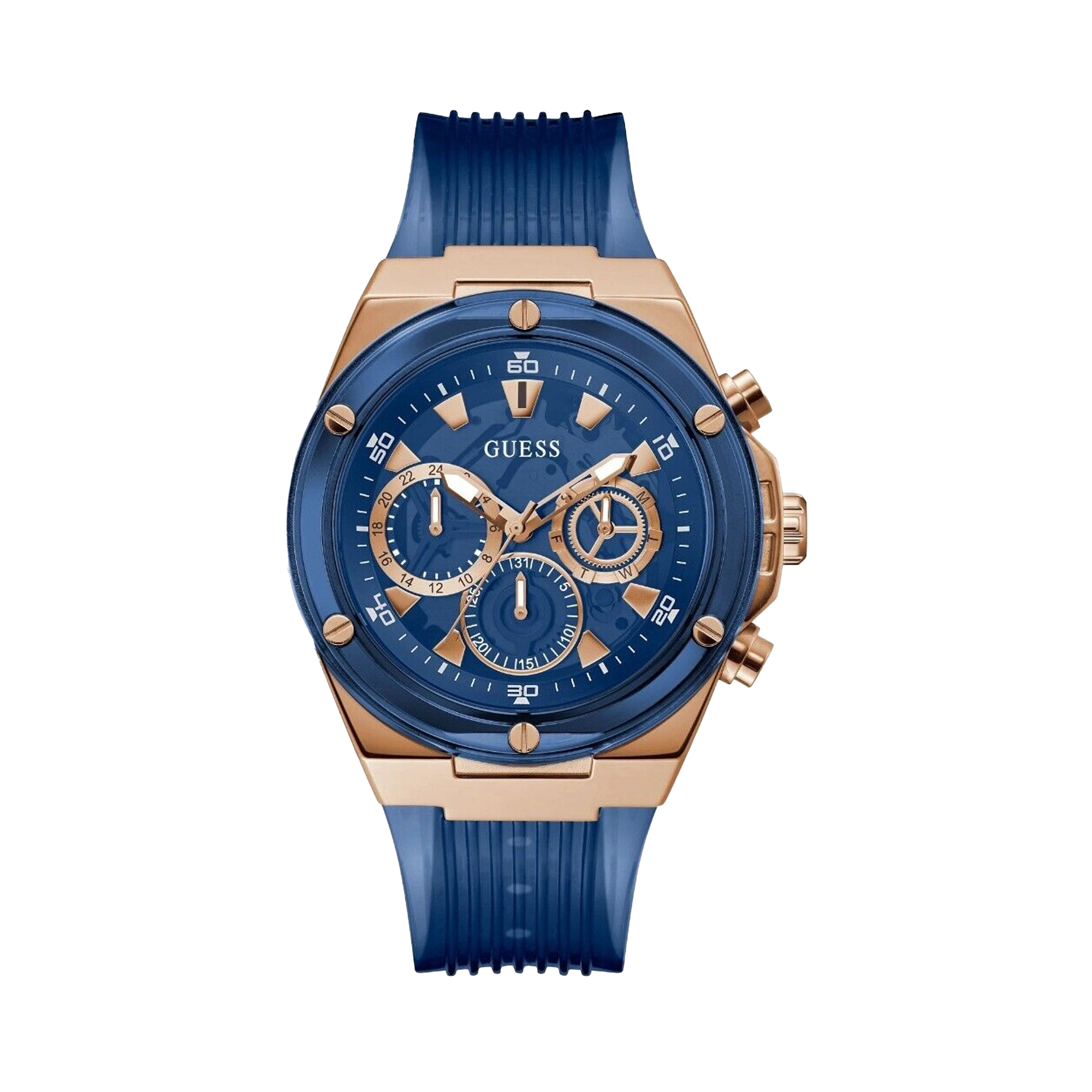 Guess Men's 46mm Rose Gold PVD Quartz Watch GW0425G3