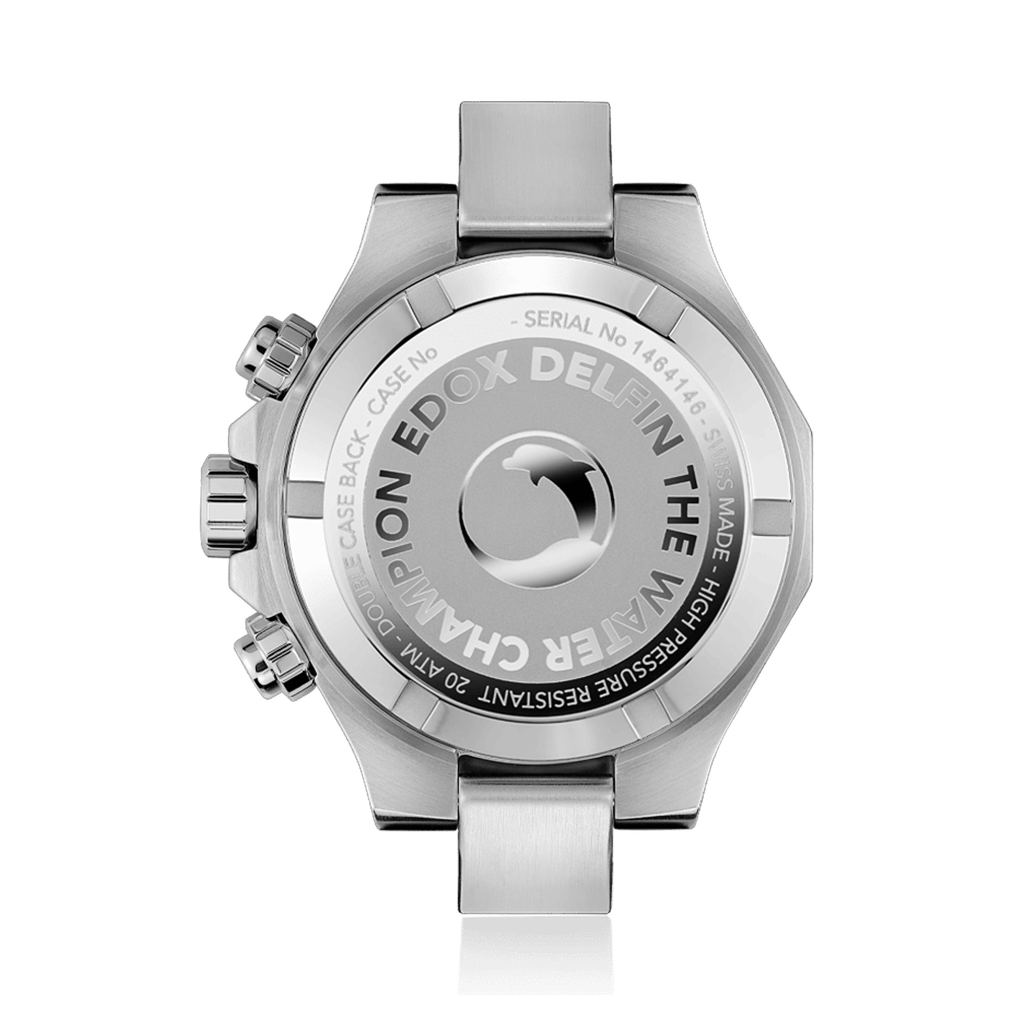 Edox Delfin Quartz Chronograph Men's 43mm Watch 101123BUMBUIN