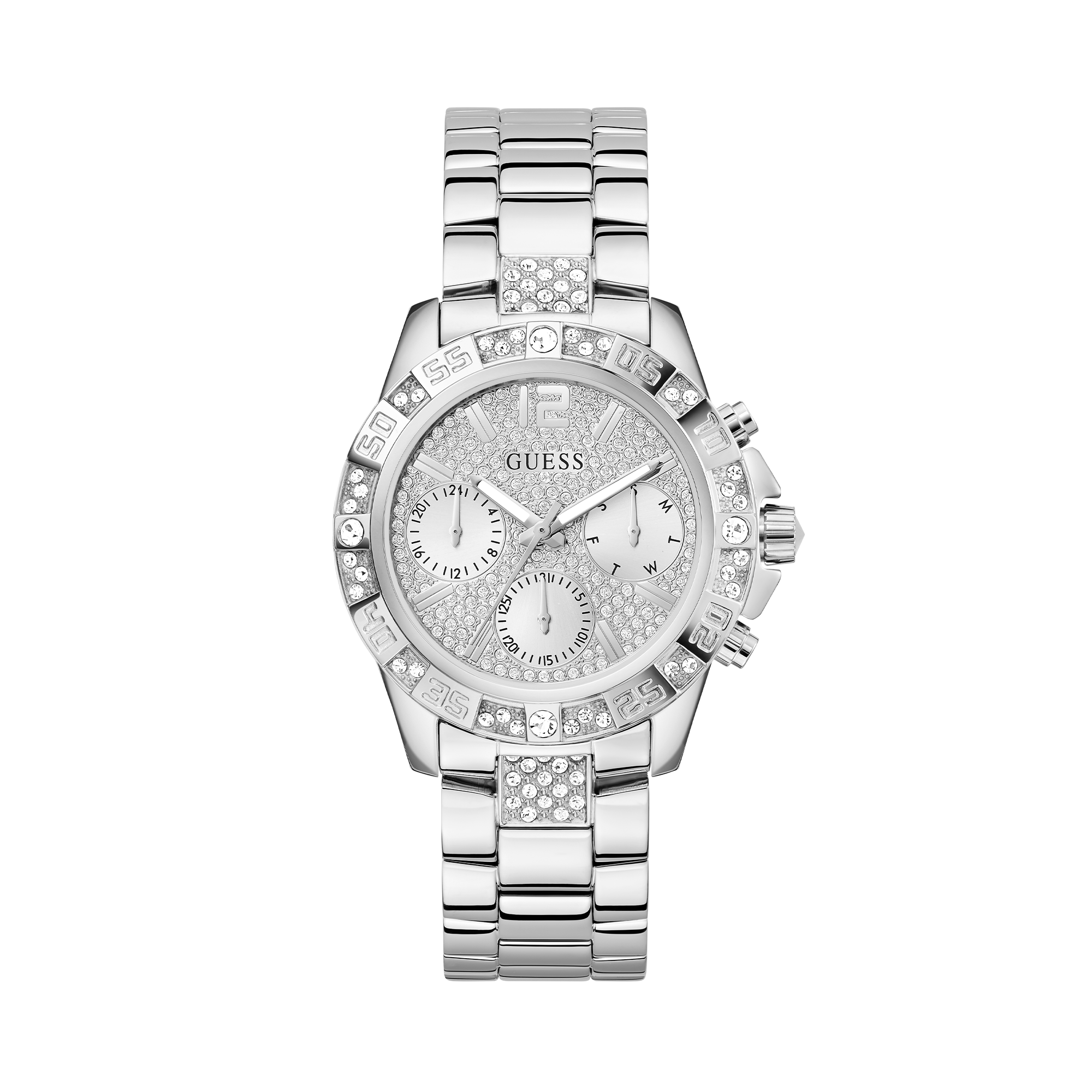 Guess Men's 40mm Sterling Silver Quartz Watch GW0771L1