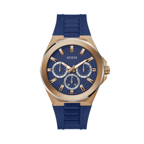 Guess Men's 46mm Rose PVD Quartz Watch GW0799G2