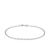 Solid Oval Belcher Link Bracelet in Sterling Silver
