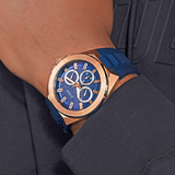 Guess Men's 46mm Rose PVD Quartz Watch GW0799G2