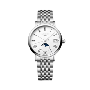 Longines Elegant Women's 30mm Quartz Moonphase Watch L4.330.4.11.6