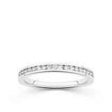 Everlasting 0.25ct TW Lab-Grown Diamond Channel Set Wedding Band in 18ct White Gold
