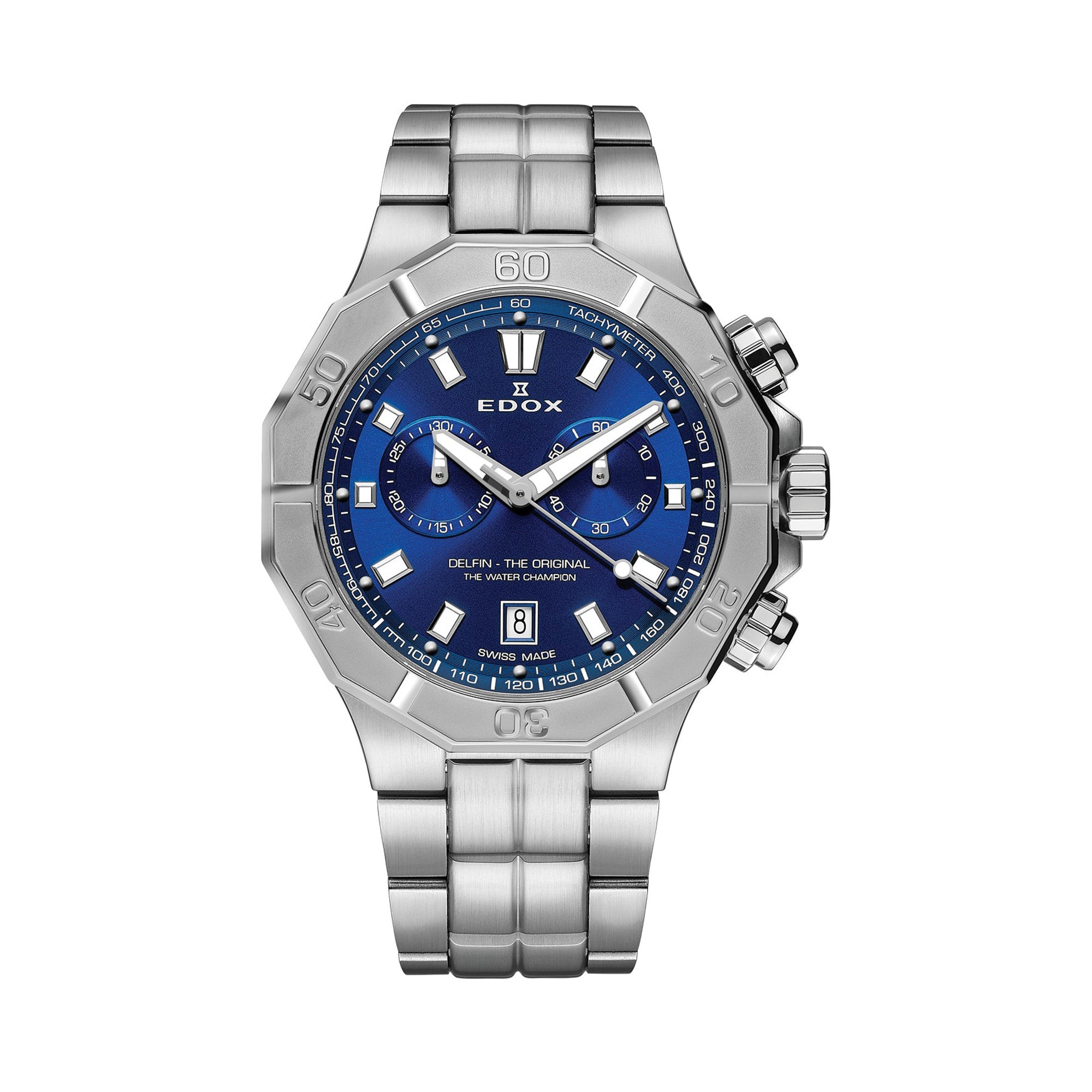 Edox Delfin Quartz Chronograph Men 43mm 101133MBUIN