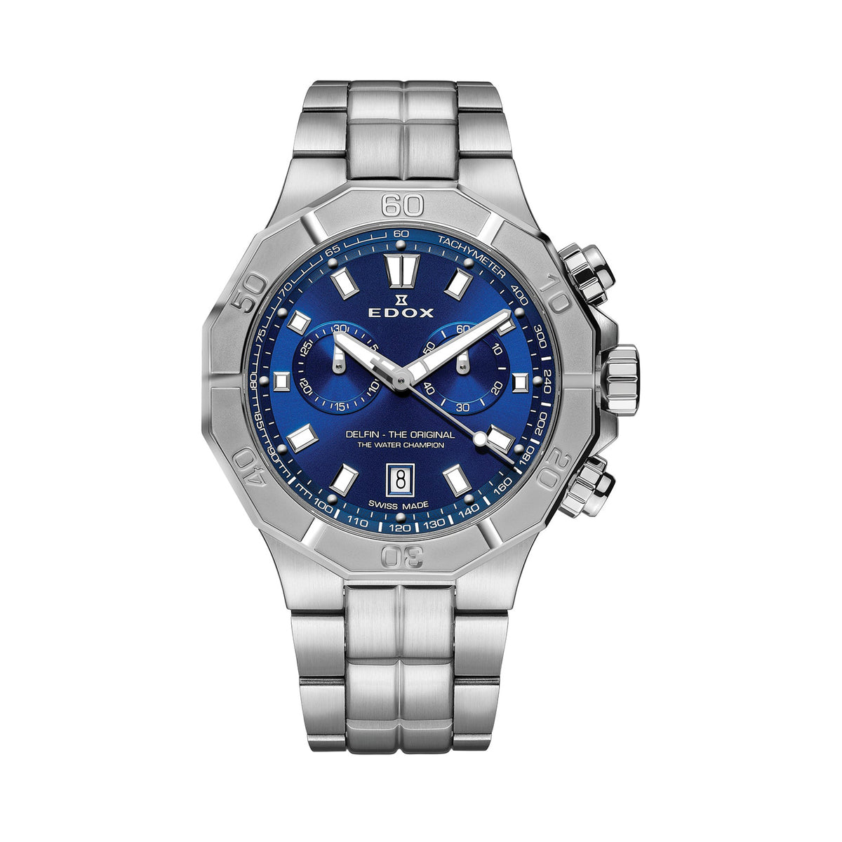 Edox Delfin Quartz Chronograph Men 43mm 101133MBUIN