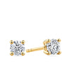 0.50ct TDW Diamond Stud Earrings in 18ct Yellow Gold
