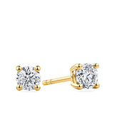 0.50ct TDW Diamond Stud Earrings in 18ct Yellow Gold