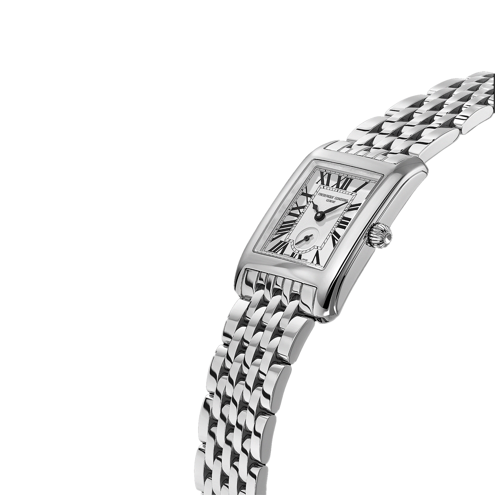 Frederique Constant Carree 25 x 27mm Quartz Stainless Steel Watch FC-235S2C6B