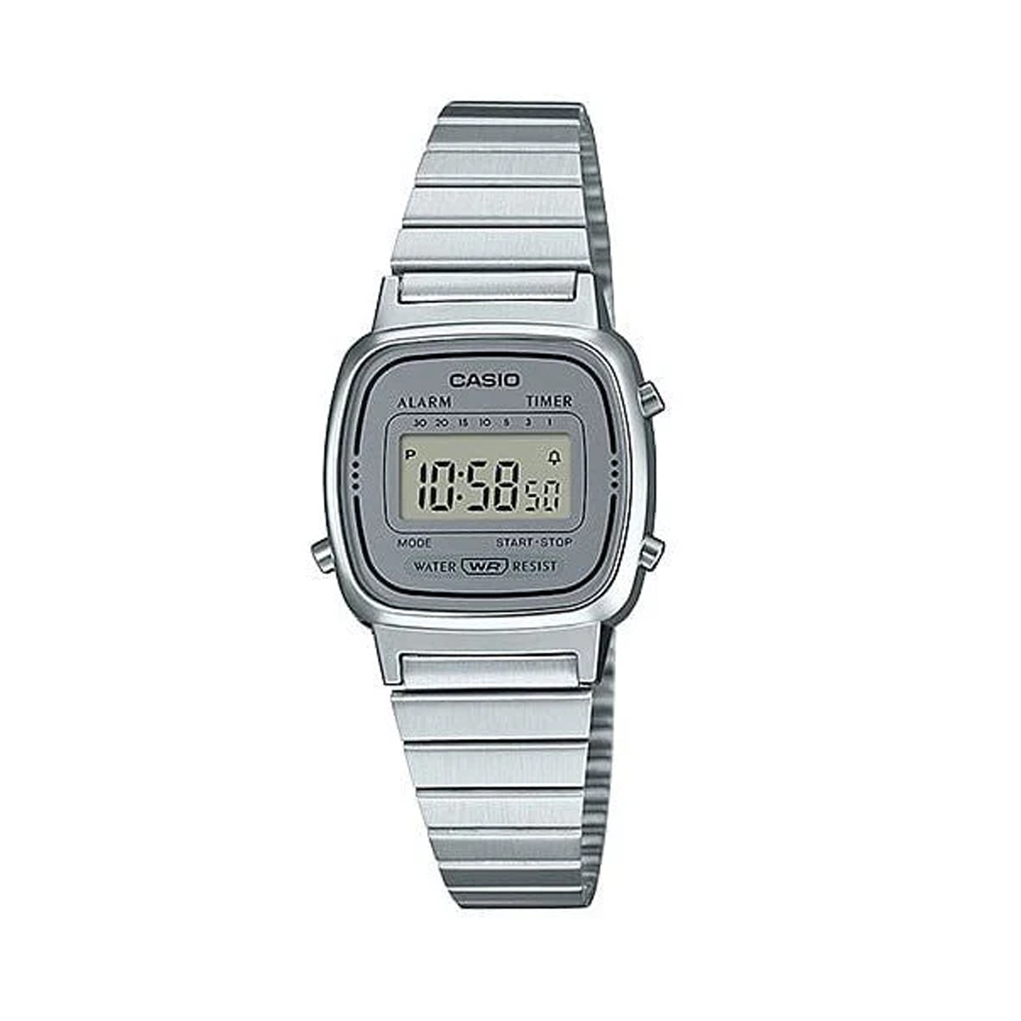 Casio Vintage Stainless Steel Quartz Watch LA670WA-7D