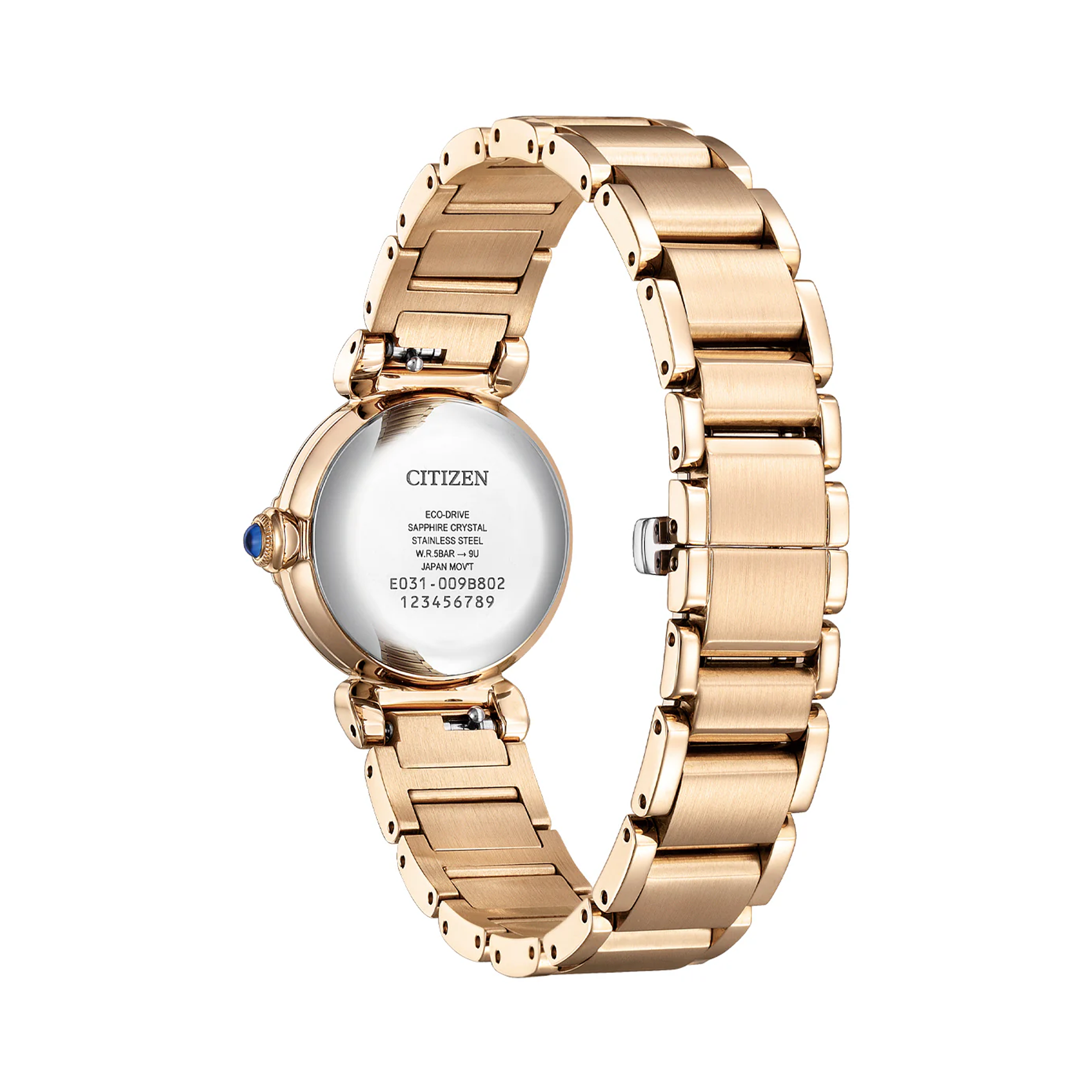 Citizen Eco Drive Women's 26mm Rose PVD Solar Watch EM1123-62X