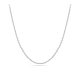 Cable Link Chain in 18ct White Gold