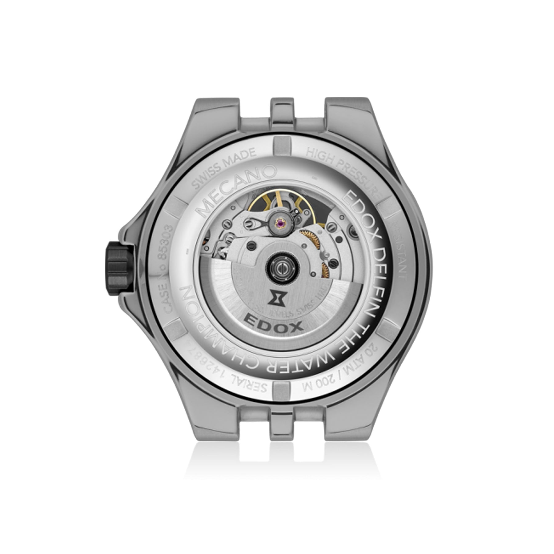 Edox Delfin Automatic Men's 43mm Watch 85303357GNNGN