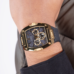 Guess Men's 41.50mm Gold PVD Quartz Watch GW0786G1