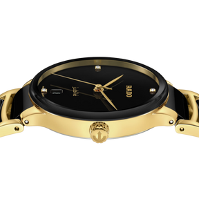 Rado Centrix Women's 35mm Ceramic & Yellow PVD Quartz Watch R30 039 712