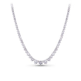 10.00ct TW Lab Grown Diamond Tennis Necklace in 18ct White Gold