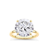 8.08ct Round Brilliant Cut Diamond Solitaire Engagement Ring in 18ct Yellow Gold