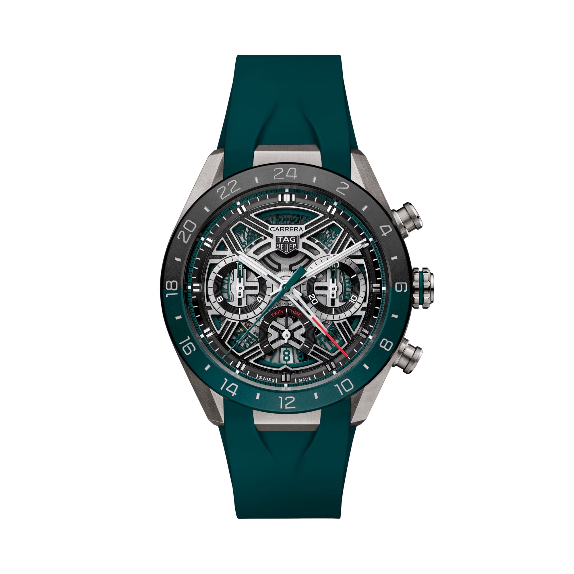 TAG HEUER CARRERA CHRONOGRAPH EXTREME SPORT TWIN-TIME 44MM WATCH CBU2084.FT6297