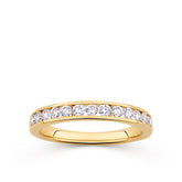 Everlasting 0.50ct TW Lab-Grown Diamond Channel Set Wedding Band in 18ct Yellow Gold
