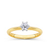 0.30ct TW Round Brilliant Cut Solitaire Ring in 18ct Yellow and White Gold