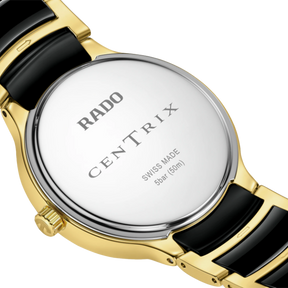 Rado Centrix Women's 35mm Ceramic & Yellow PVD Quartz Watch R30 039 712