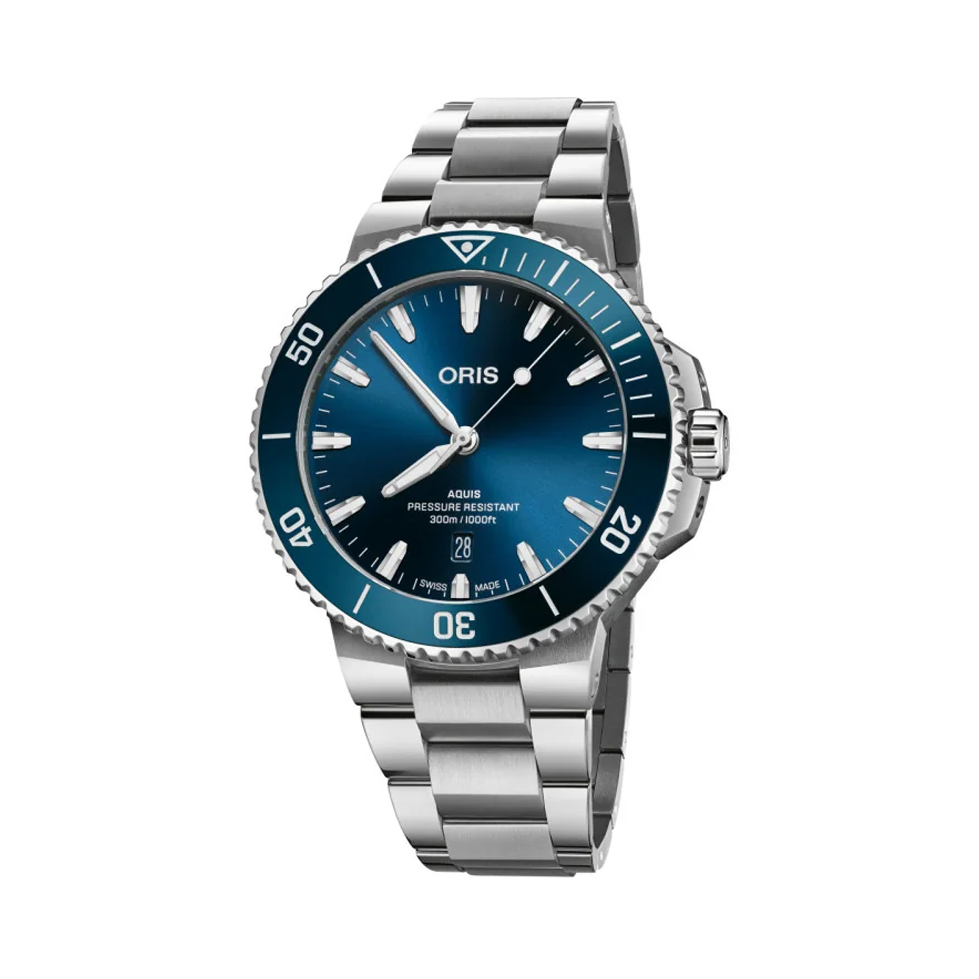 Oris Aquis Diver Men's 43.50mm Stainless Steel Automatic Watch 733 7789 4135MB