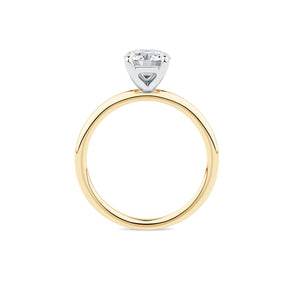 Everlasting 1.25ct TW Round Brilliant Lab-Grown Diamond Solitaire Engagement Ring in 18ct Yellow and White Gold