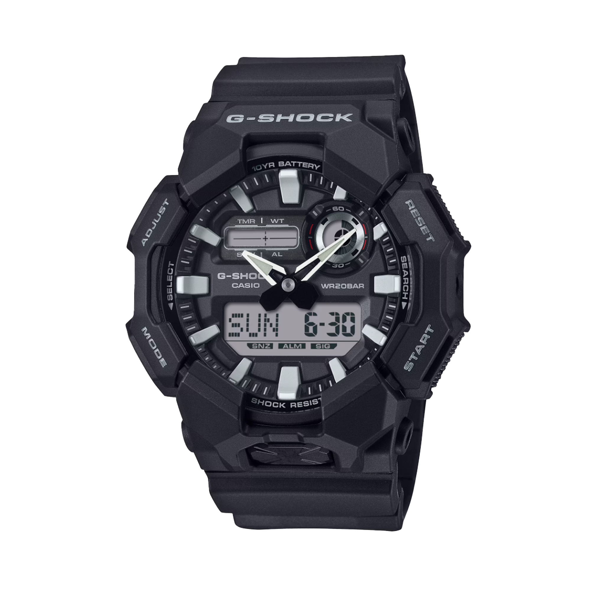 Casio G-SHOCK Men's Resin Analogue Digital Watch GA010-1AD