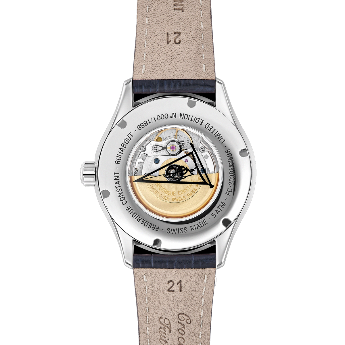 Frederique Constant Men's 42mm Automatic Stainless Steel Watch FC-303RMLN5B6