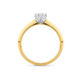 0.30ct TW Round Brilliant Cut Solitaire Ring in 18ct Yellow and White Gold