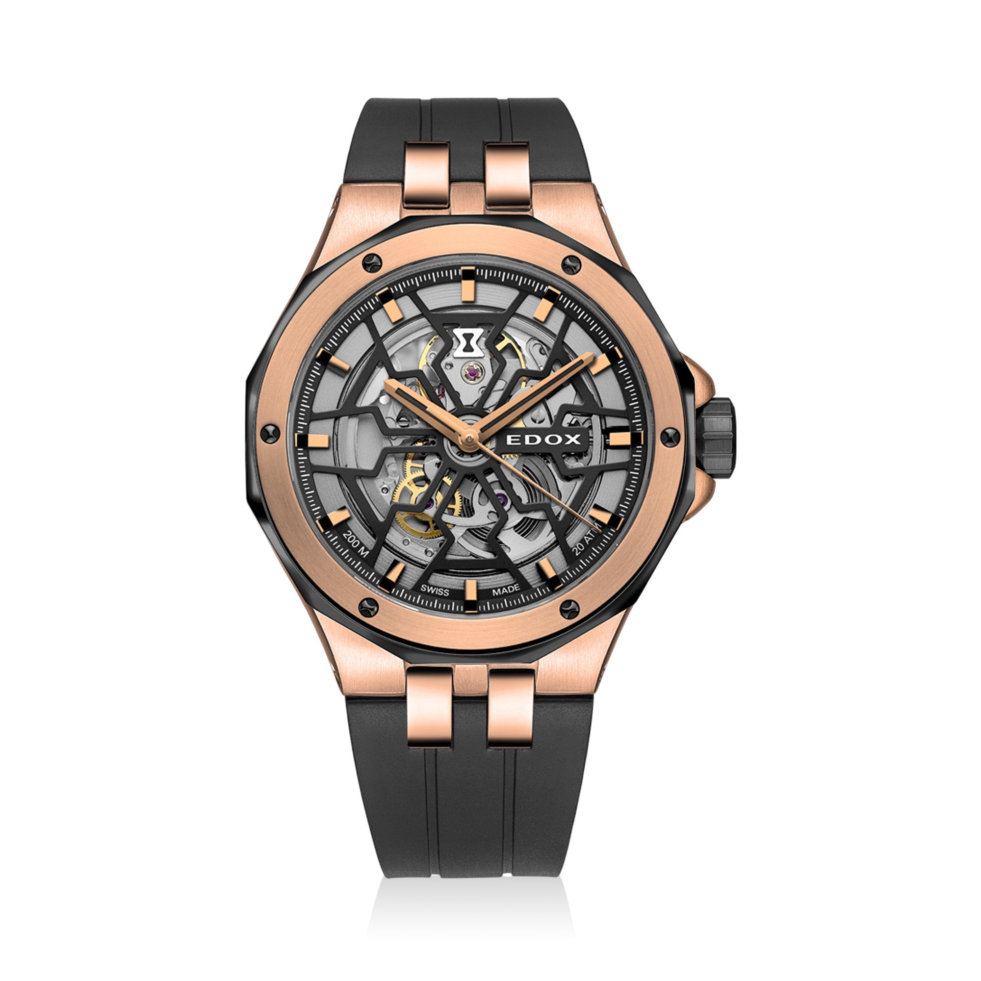 Edox Delfin Automatic Men's 43mm Watch 85303357RNNRN