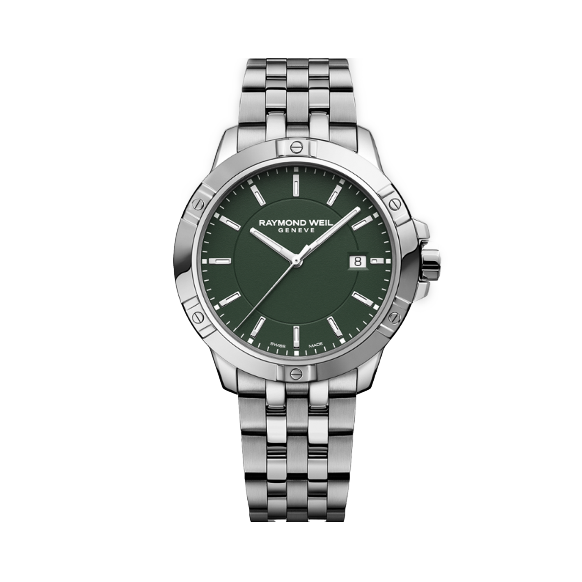 Raymond Weil Tango Men's 41mm Green Quartz Watch 8160-ST-52041