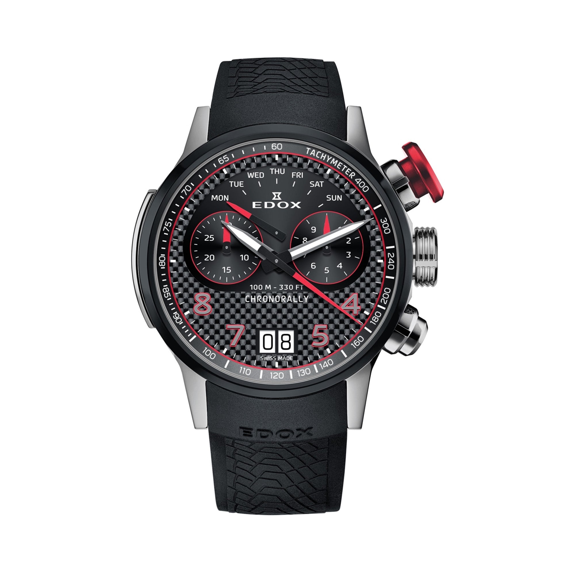 Edox Chronorally Quartz Chronograph Men's 45mm Watch 38003TINROCARO