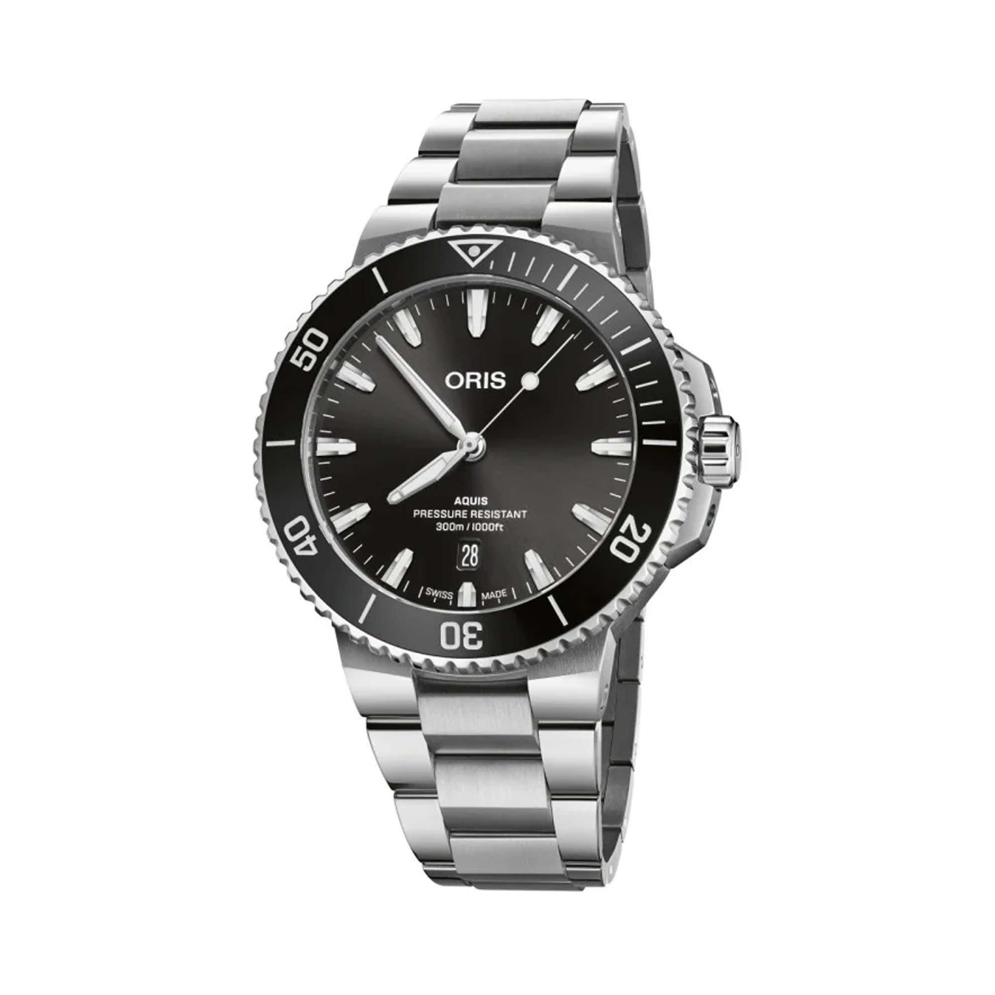 Oris Aquis Diver Men's 43.50mm Stainless Steel Automatic Watch 733 7789 4154MB