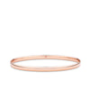 Half Round Solid Bangle in 9ct Rose Gold