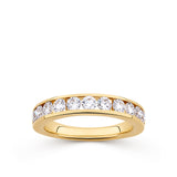 Everlasting 1.01ct TW Lab-Grown Diamond Channel Set Wedding Band in 18ct Yellow Gold