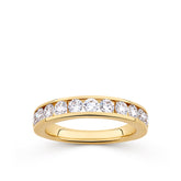 Everlasting 1.01ct TW Lab-Grown Diamond Channel Set Wedding Band in 18ct Yellow Gold