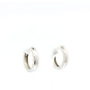 Huggie Hoop Earrings in 9ct White Gold
