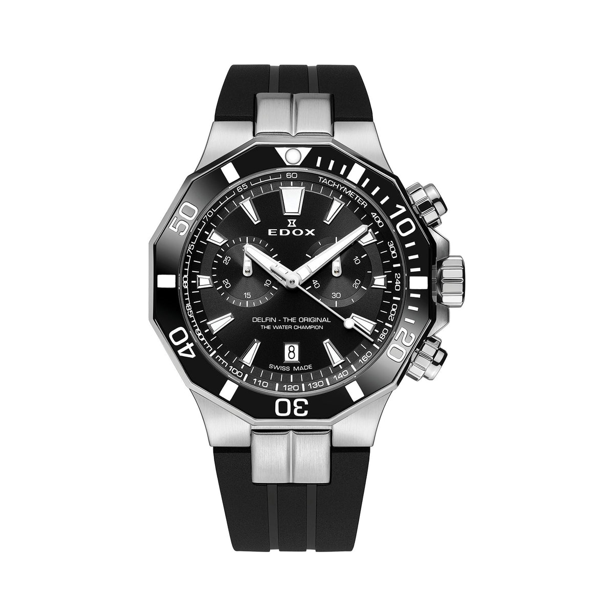 Edox Delfin Quartz Chronograph Men 43mm 101123NCANIN