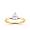 Everlasting 0.75ct TW Pear Lab-Grown Diamond Solitaire Engagement Ring in 18ct Yellow and White Gold