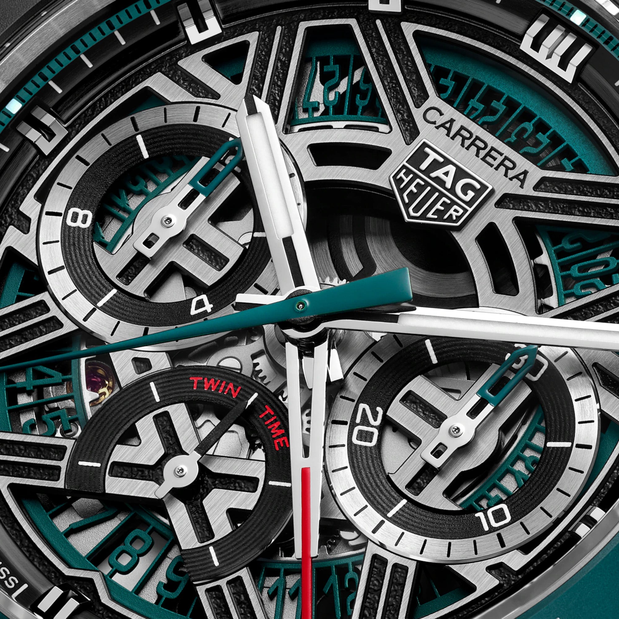 TAG HEUER CARRERA CHRONOGRAPH EXTREME SPORT TWIN-TIME 44MM WATCH CBU2084.FT6297