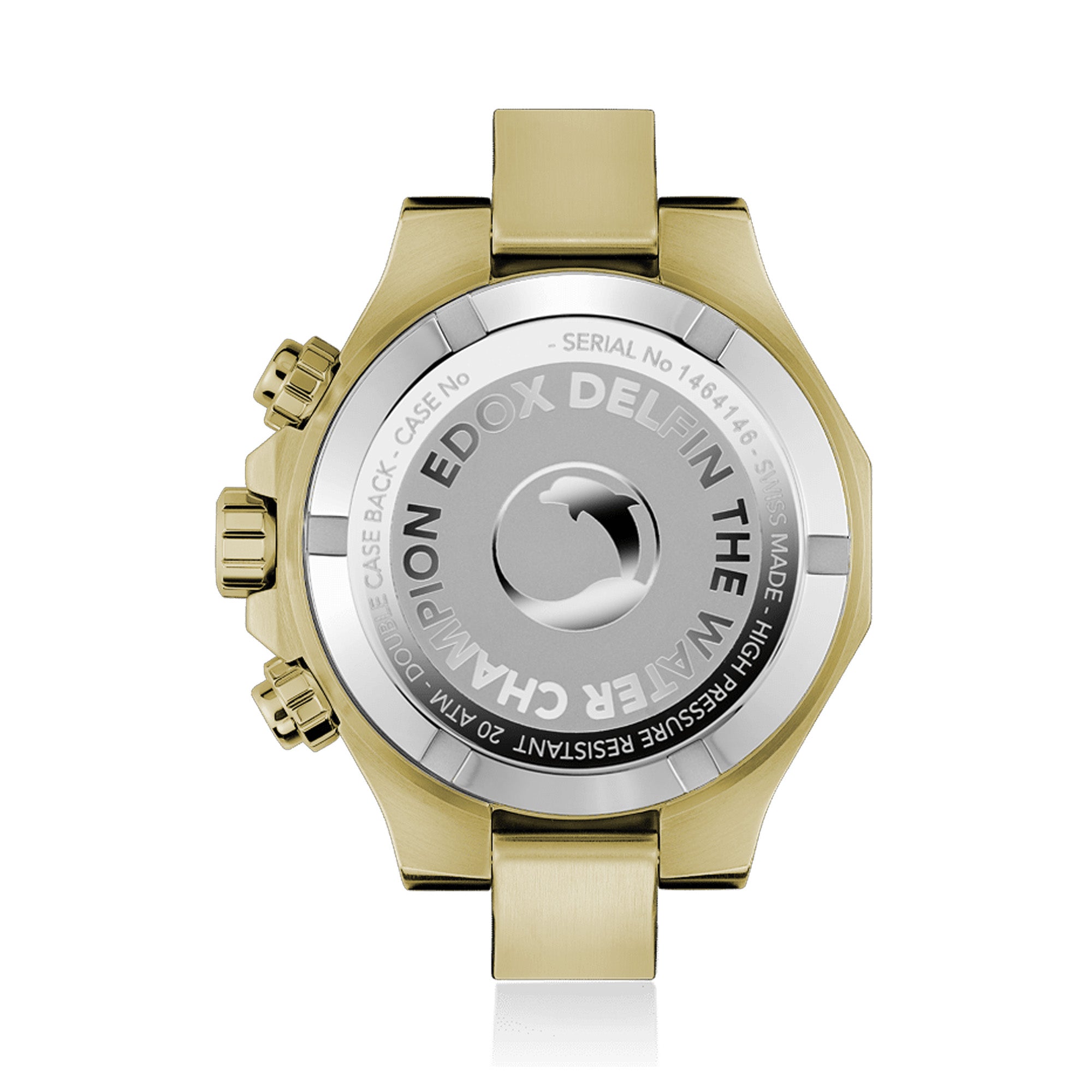 Edox Delfin Quartz Chronograph Men's 43mm Watch 1011337JMNID