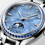 Longines PrimaLuna Automatic Moon Phase Women's 34mm Watch L8.126.0.97.2