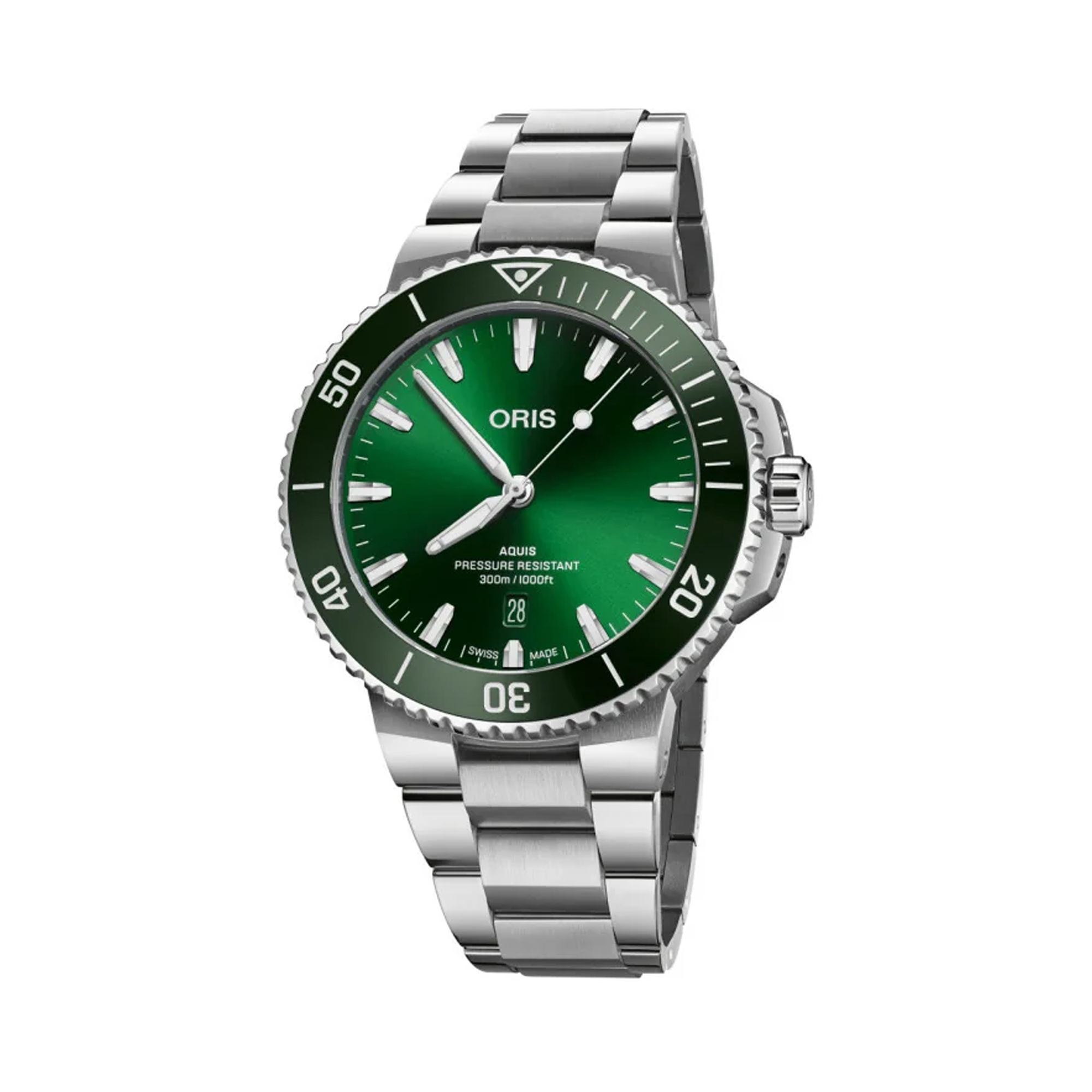 Oris Aquis Diver Men's 43.50mm Stainless Steel Automatic Watch 733 7789 4157MB