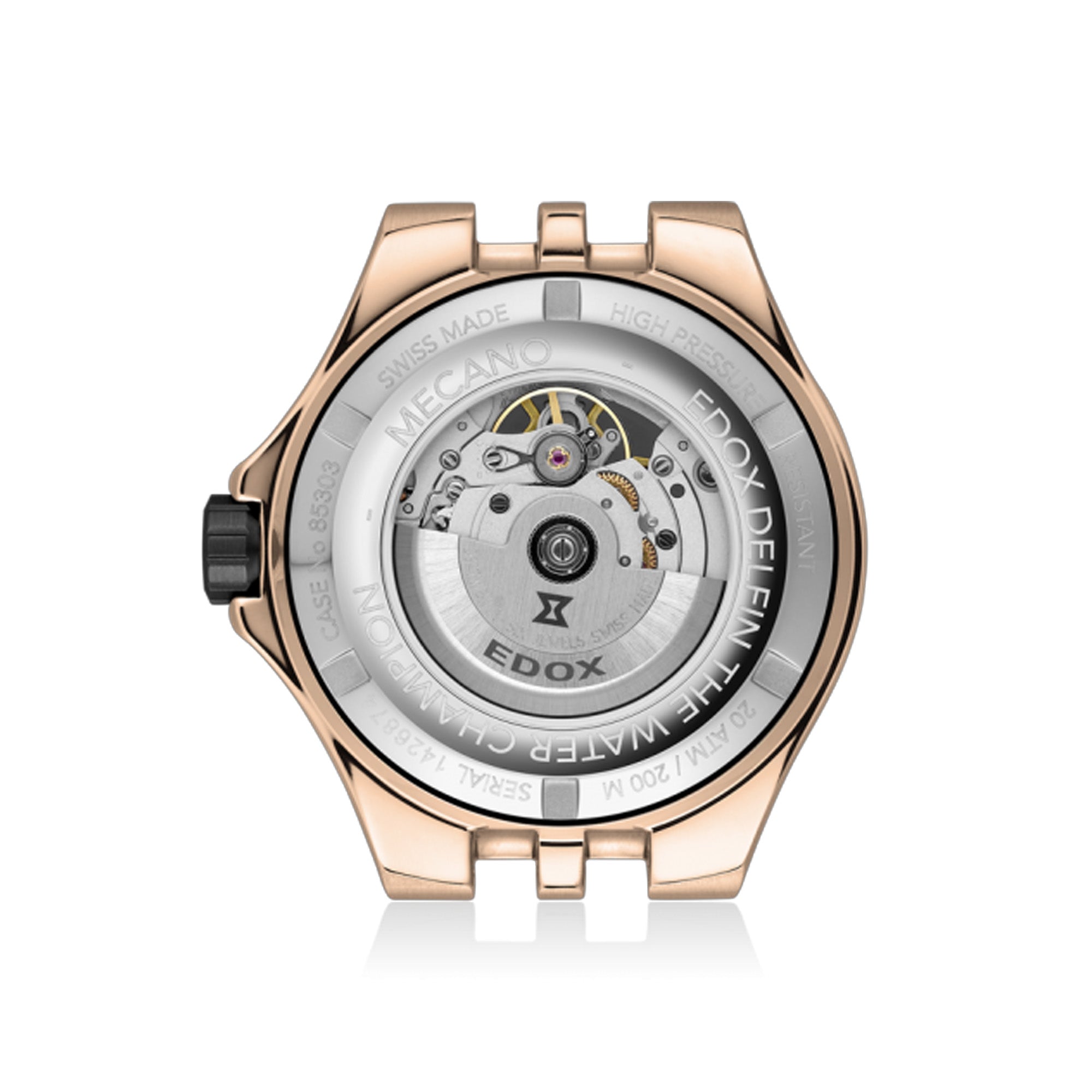 Edox Delfin Automatic Men's 43mm Watch 85303357RNNRN