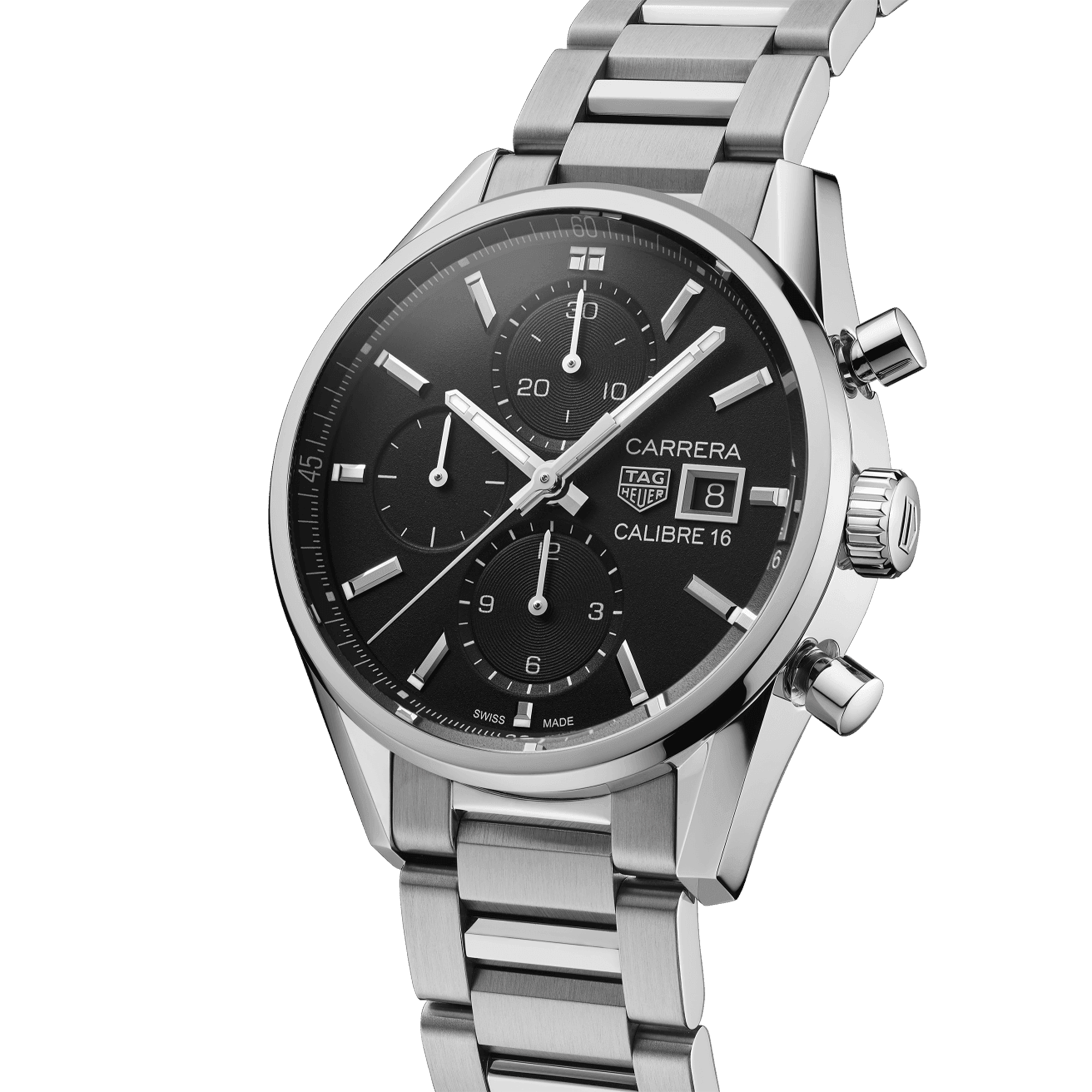 TAG Heuer Carrera Men's 41mm Stainless Steel Automatic Chronograph Watch CBK2110.BA0715