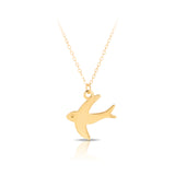 Bird Charm Necklace in 9ct Yellow Gold